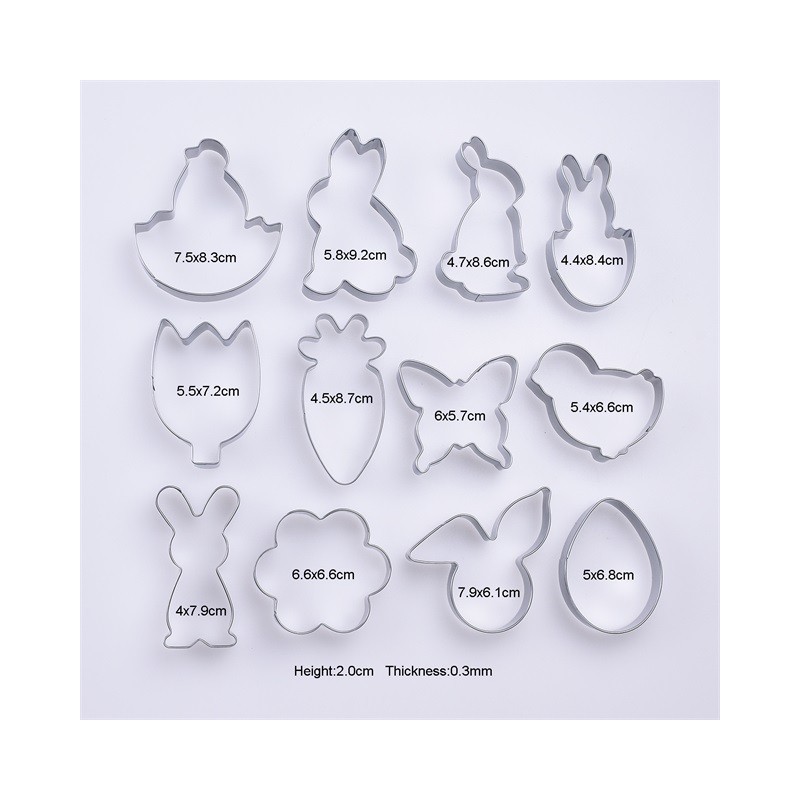 Food Grade Cookie Cutters Easter Cookie Cutter Christmas Cookie Cutter Set图7