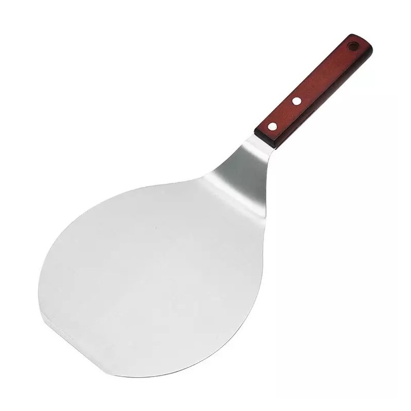 Stainless Steel Pizza peel Wood Handle Baking Shovel Paddle-Cake Lifter Transfer Tray for Baking  Pi图2