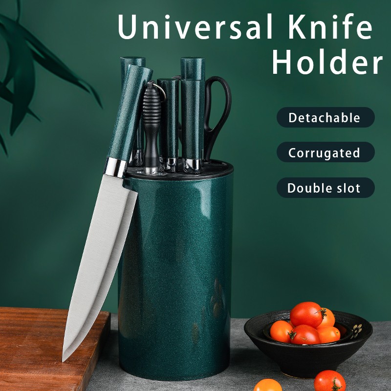 Boda OEM Accepted Universal Detachable Round Plastic Kitchen Knife Holder Knife Storage Kitchen Gadg图5