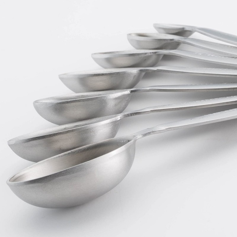 7pcs Oval Shape Stainless Steel Measuring Spoon Set Measuring Spoons for Dry Liquid ingredient图7