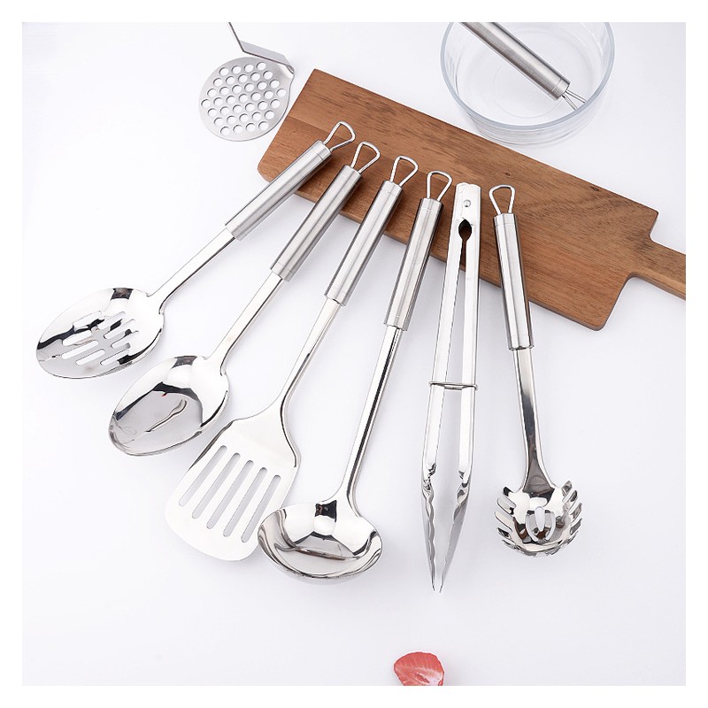 Wholesale 35PCS Kitchen Stainless steel Utensil Kitchen Cooking Stainless Steel Utensils Set图2