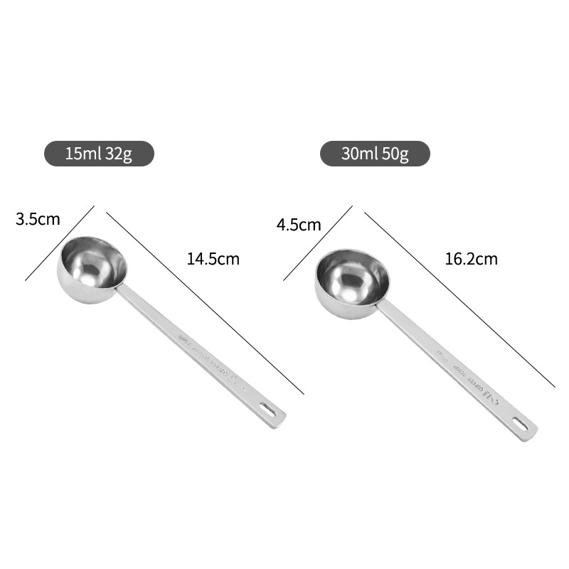 30CC Stainless Steel Matcha Tea Coffee Scoop Seasoning Teaspoons图3