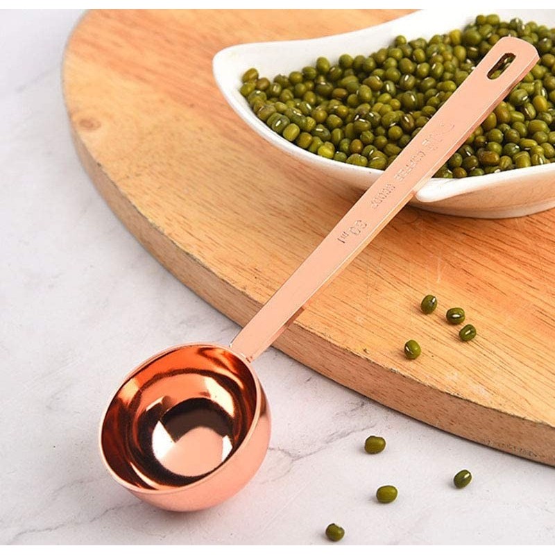 1 TBSP Rose Gold Stainless Steel Measuring Spoon Long Handle Tablespoon Measuring Coffee Tea Scoop图8