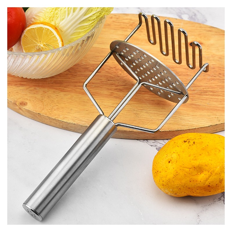 Professional Metal Wire Masher Kitchen Tool Potato Masher Stainless Steel Heavy Duty Mashed Potatoes图2