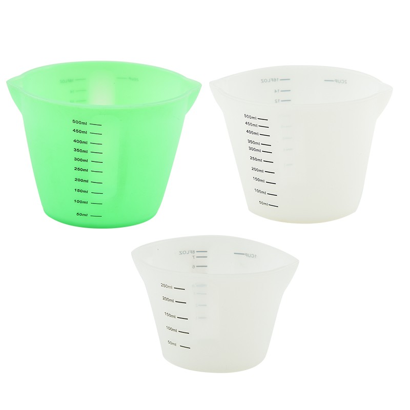 Food Grade Silicone Measuring Cup 500ML Kitchen Cuisine DIY Baking Tools图2