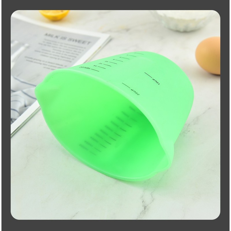 Food Grade Silicone Measuring Cup 500ML Kitchen Cuisine DIY Baking Tools图7