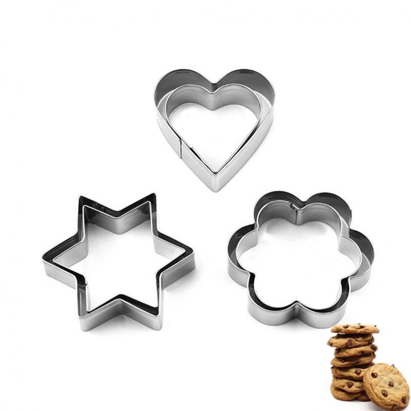 Jianhong 6Pcs Cookie Cutters Set for Baking Stainless Steel Metal Molds Cutters图4