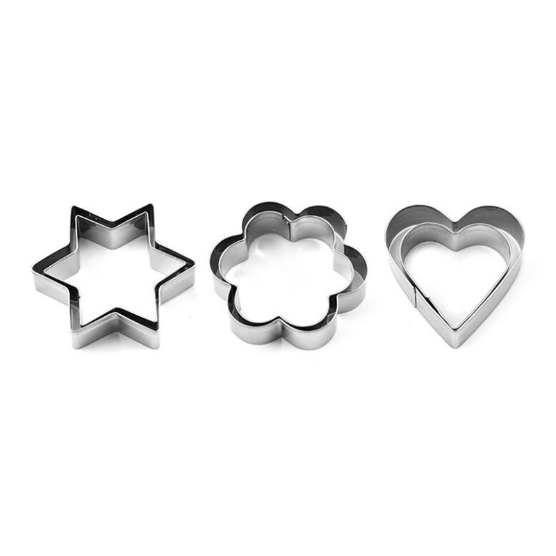 Jianhong 6Pcs Cookie Cutters Set for Baking Stainless Steel Metal Molds Cutters图6