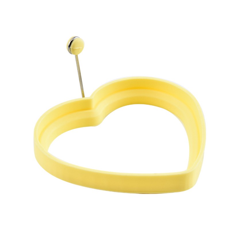 Jianhong silicone Heart Egg Ring, Nonstick Egg Poachers, Pancake Mold for Breakfast图4