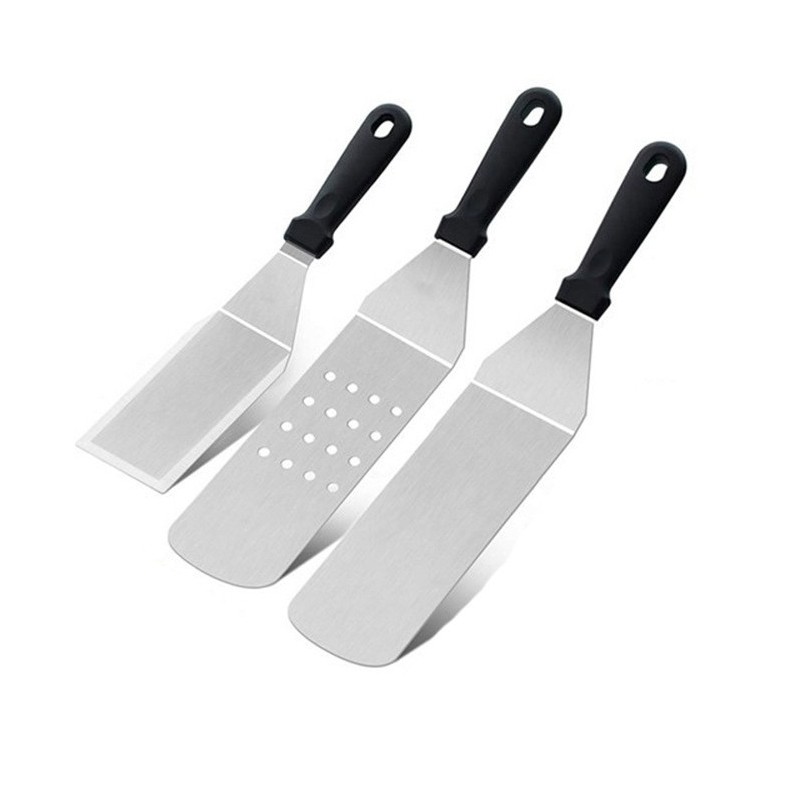 Wholesale hot sale stainless steel spatula turner set scraper barbecue grill barbecue tool set图2