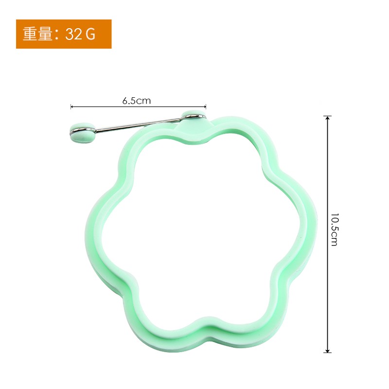 Jianhong silicone flower Egg Ring, Nonstick Egg Poachers, Pancake Mold for Breakfast图6