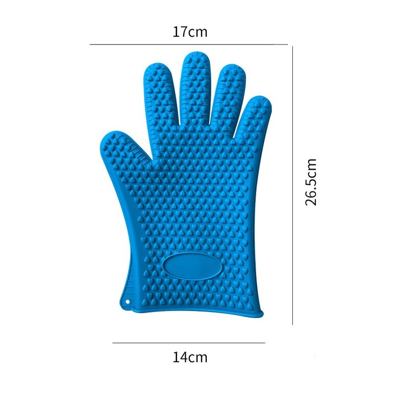 custom heat resistant silicone kitchen mitts for kitchen cooking Baking oven mitt图5