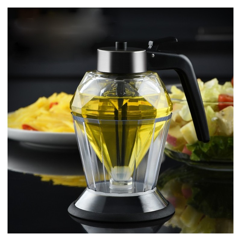 New Design Kitchen Cooking Glass Maple Syrup Oil Dispenser Diamond Oil Bottle图2