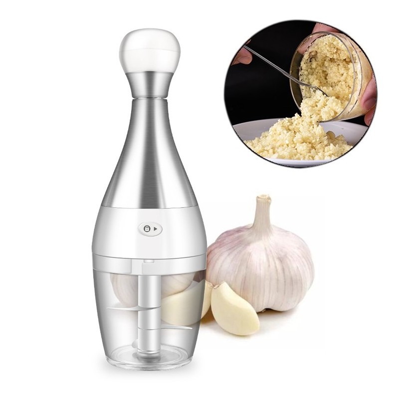 Factory custom Manual Mini Vegetable Ginger Food chopper Shape Bowling Garlic Chopper图1