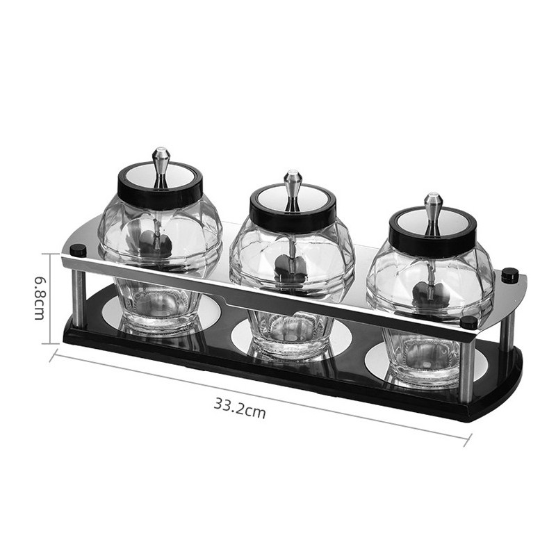 For Kitchen Accessories Modern Custom Seasoning Spice Jar Glass Set Food Storage Jar Container With 图6