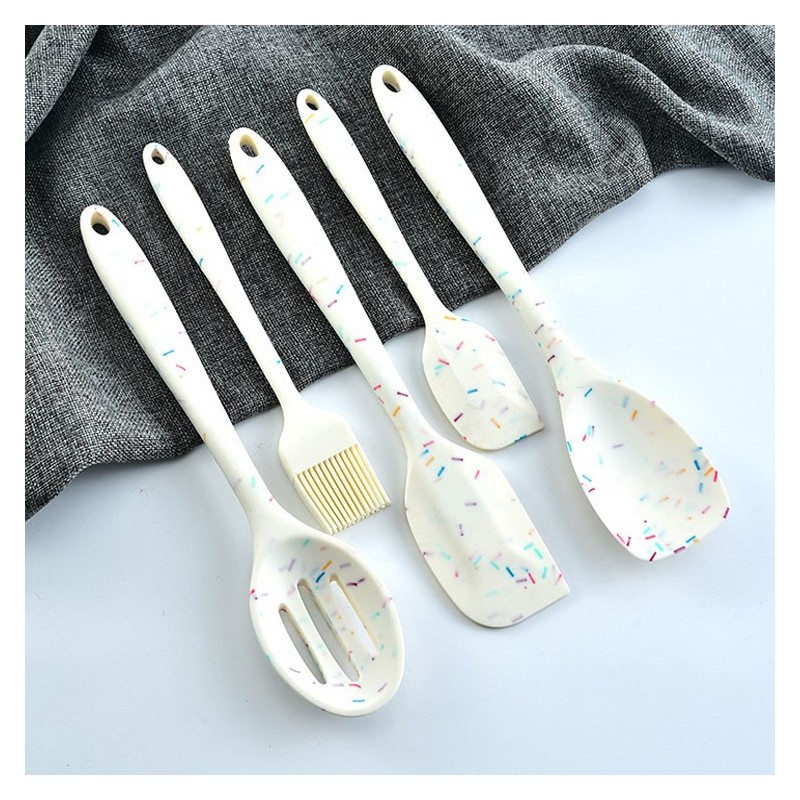 2021new heat resistant silicone cooking utensils 10pcs kitchen accessories utensil set图3