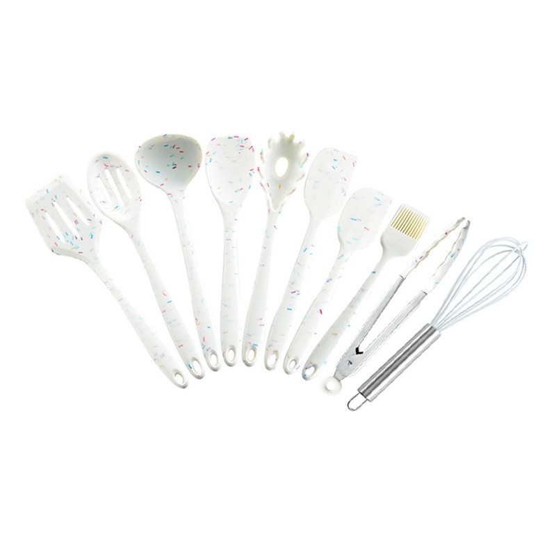 2021new heat resistant silicone cooking utensils 10pcs kitchen accessories utensil set图6