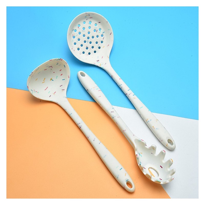 Silicone Kitchen Utensils 7 Pieces Set Cream Scraper Spatula Oil Brush Scraper Set图5