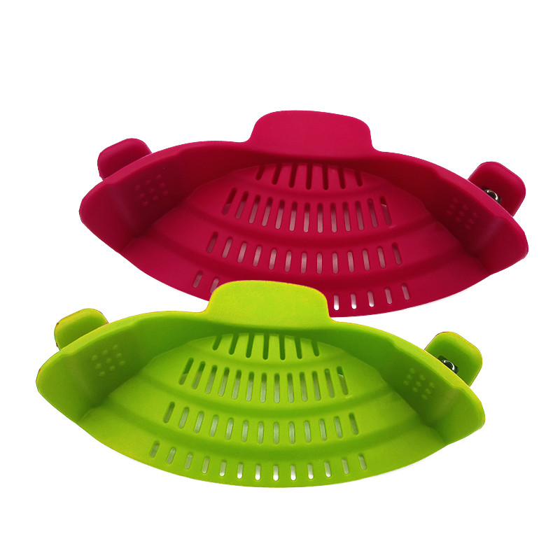 New Arrival 2 Clips Heat Resistant Food Grade Silicone Food Strainer图3