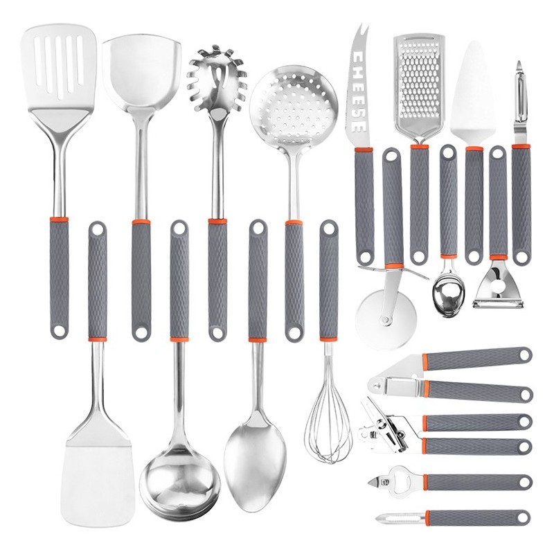 Home Kitchen 19pcs Silicone kitchen utensil Cooking Tools BPA Free kitchen Accessories cooking tools图1