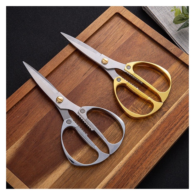 High Quality Household 8inch Zinc alloy handle kitchen stainless steel scissors图5