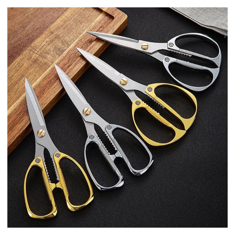 High Quality Household 8inch Zinc alloy handle kitchen stainless steel scissors图6