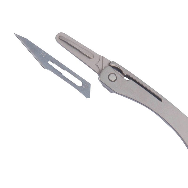 Titanium-alloy Daily Mini Folding Pocket Utility Knife with 10 Replaceable Blades图2