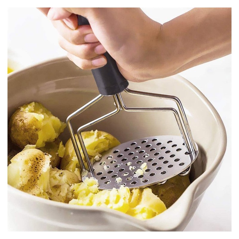 Heavy Duty Hand Smasher Kitchen Tools Stainless Steel Potato Masher图2