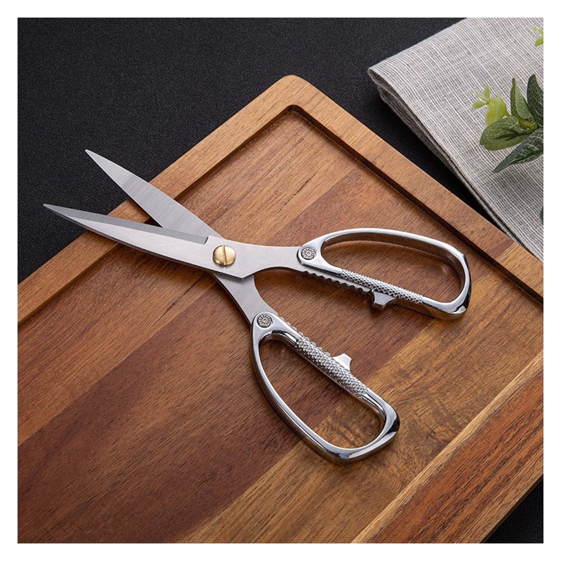 Stainless Steel Household Scissors Kitchen Cooking Scissors Zinc Alloy Handle Durable图2