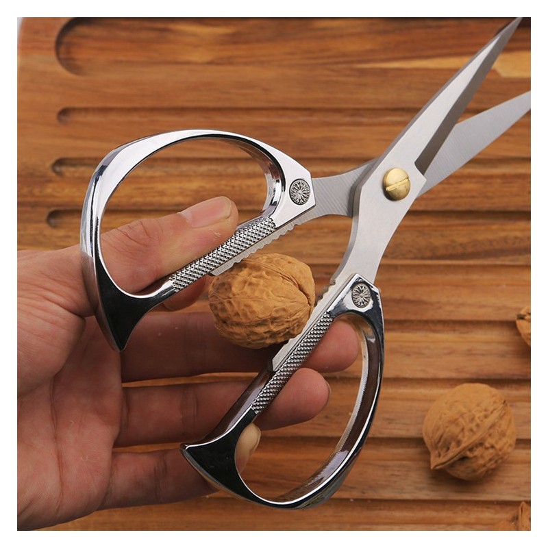 Stainless Steel Household Scissors Kitchen Cooking Scissors Zinc Alloy Handle Durable图4