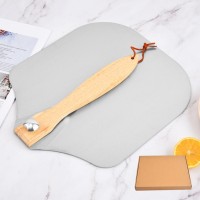 Hot sell Pizza peel shovel pizza spatula Aluminum Metal Pizza Paddle with Foldable Wooden Handle