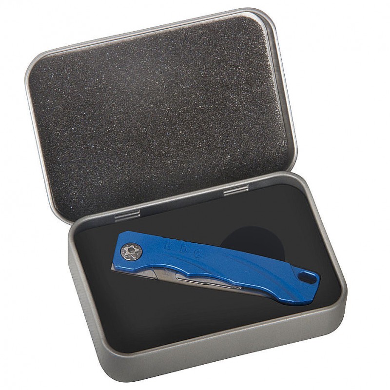 Aluminum Pocket Folding Utility Knife with Key Ring and 10 Replaceable Quick Change Blades图5