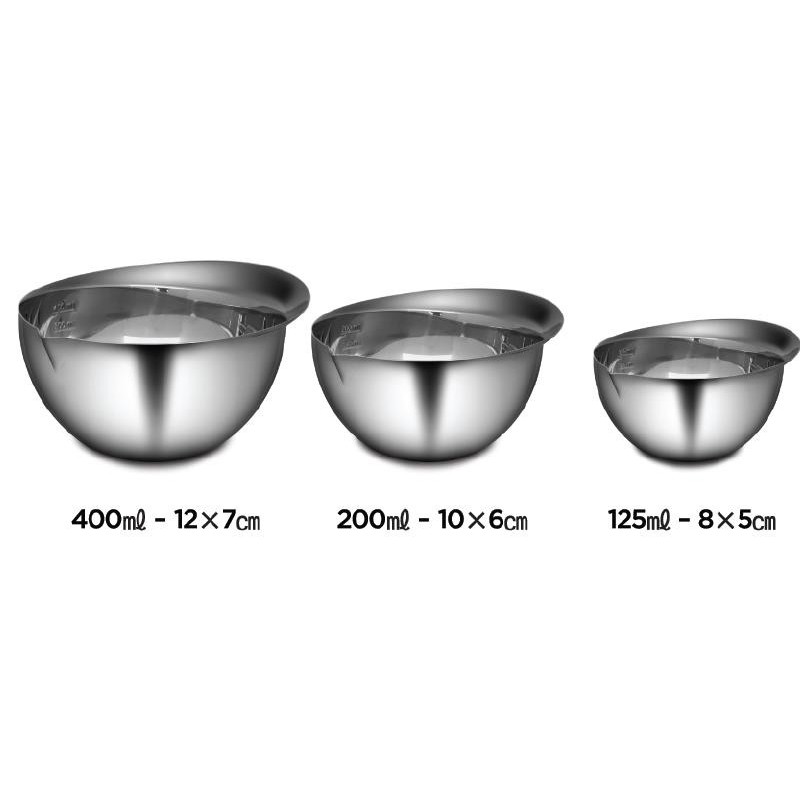 High quality galvanized alloy stainless steel 4pcs  measuring bowl图2