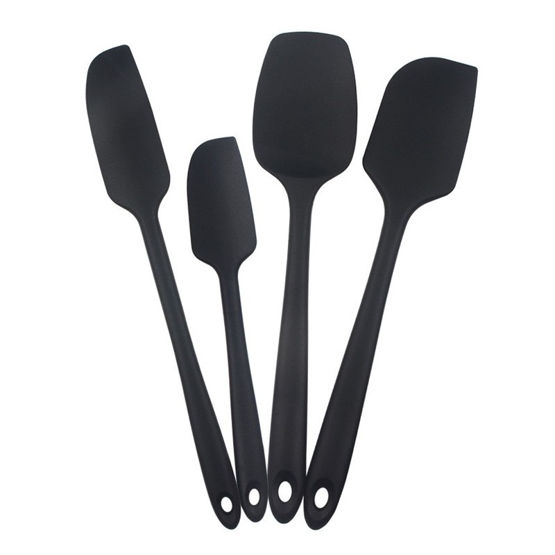 Amazon Hot Selling Custom Silicone Spatula Set 4pcs Spatulas Silicone Heat Resistant baking Tool图8