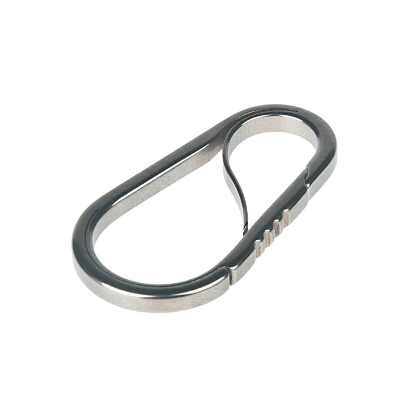 Titanium Slide Lock Keychain Clip图2