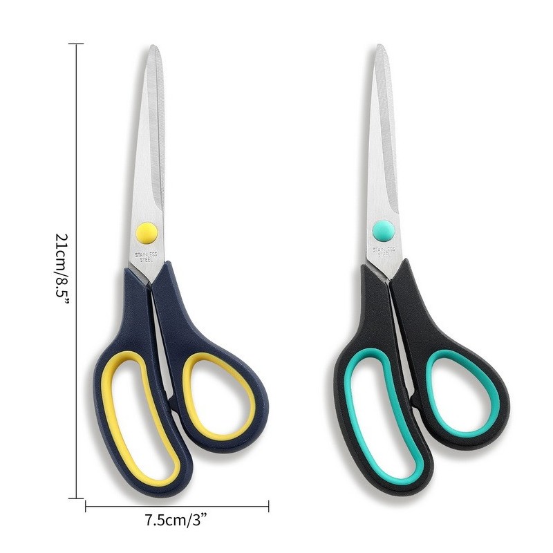 8.5" Offical scissors Professional 2Cr13 Stainless Steel Rubber Grip Scissors with ABS and TPR 图3