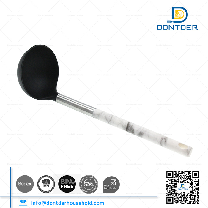 D00064 Nylon Ladle with Marbled Handle