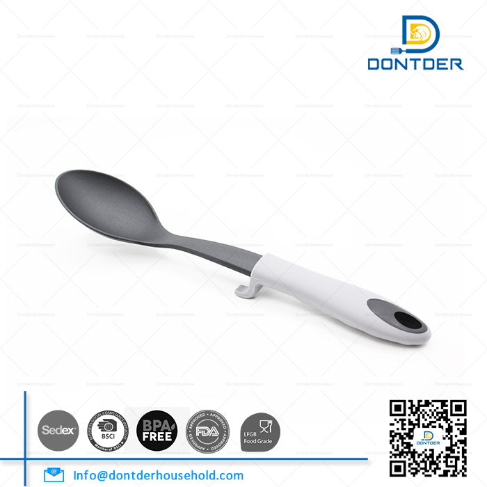 D00104 Nylon Cooking Spoon with Rest2