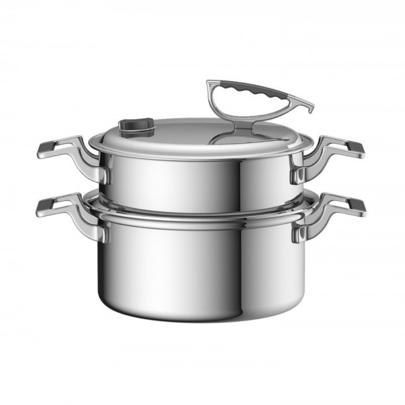 Lark series tri-ply stainless steel cookware图3