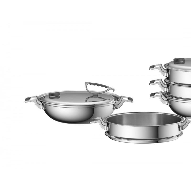 Lark series tri-ply stainless steel cookware图4