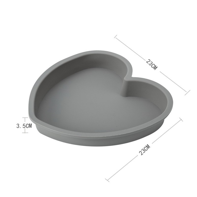 Customized Non-stick Homemade Cake Tools heart shape Silicone Loaf Baking Mold Toast Boxes Cake Pans图5