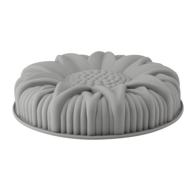 Non-Stick Flower Shape Silicone Cake Bread Pie Flan Tart Molds Large Round Sunflower图3