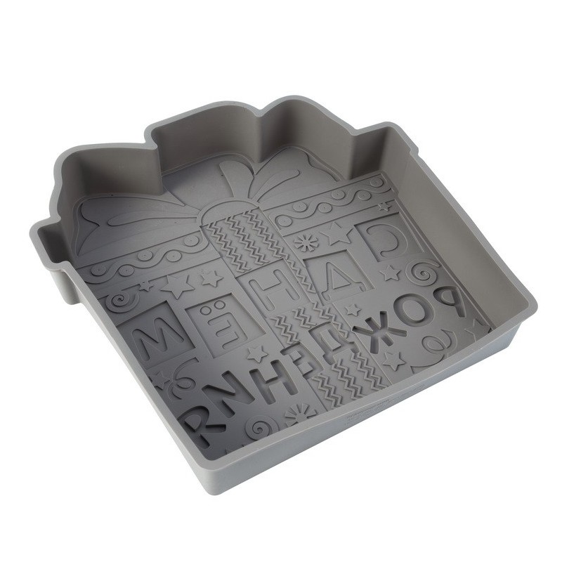 Present Gift Shape Silicone Cake Mould Bread Mould Cake Pan Baking Mould图2