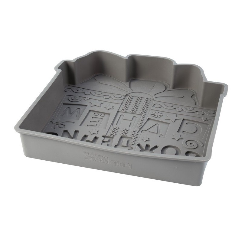 Present Gift Shape Silicone Cake Mould Bread Mould Cake Pan Baking Mould图3