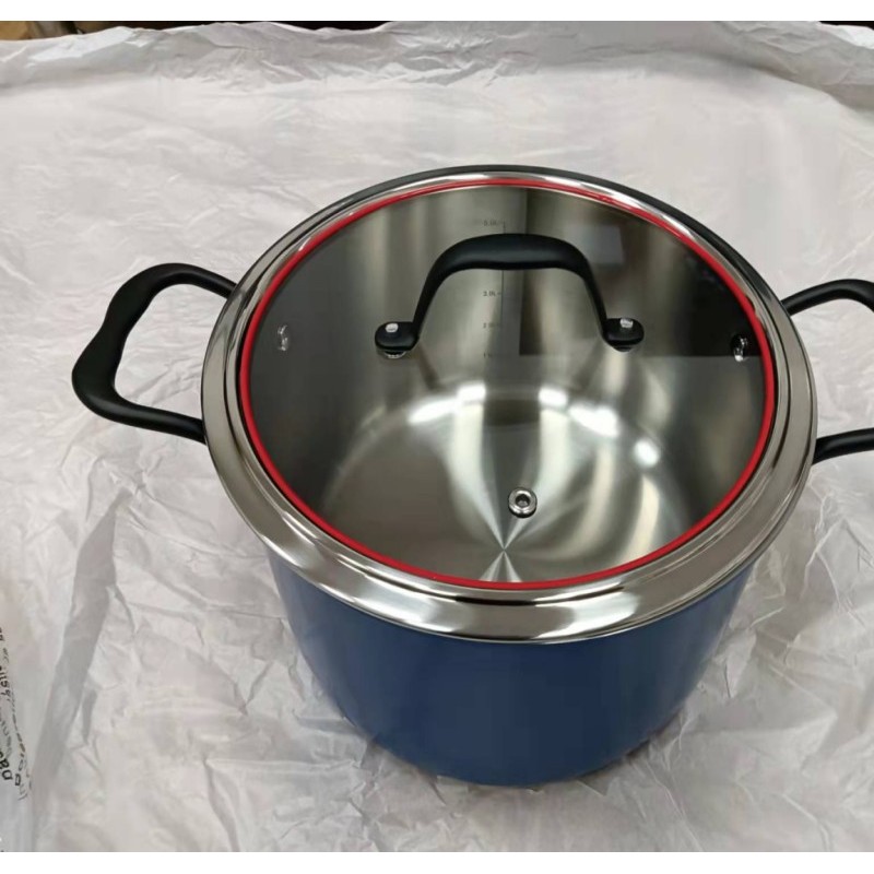 stainless steel cookware , tri-ply pot , painting , induction图9