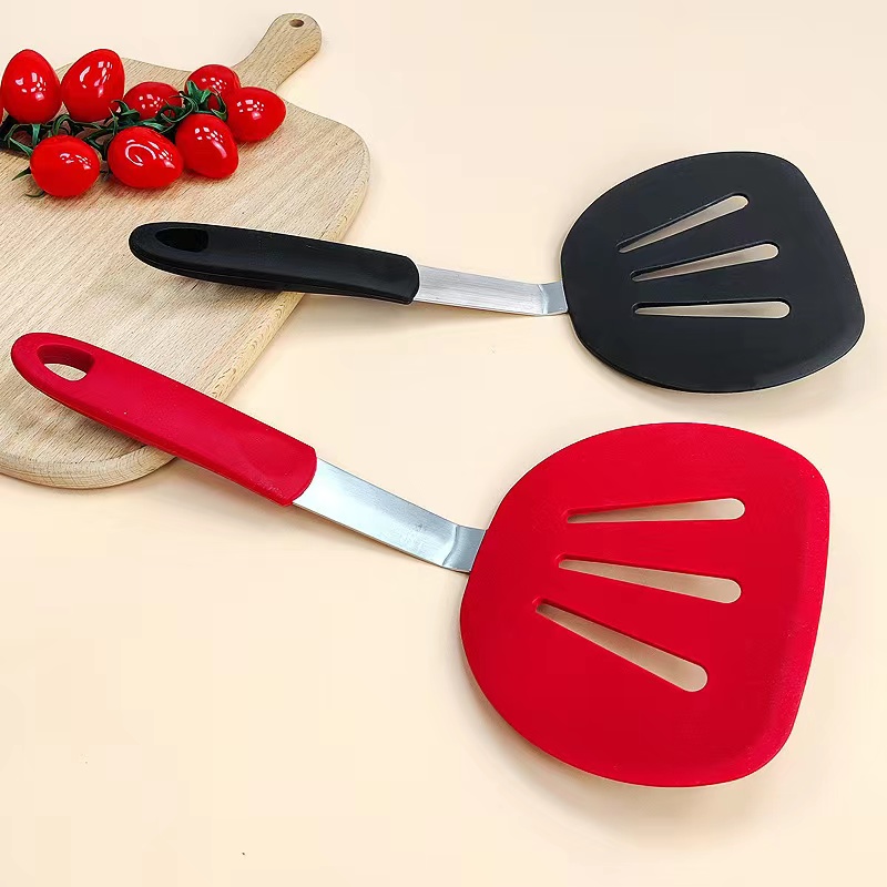 High Temperature 4 pcs Silicone Turner Spatula Set Non-Stick Kitchen Utensils high temperature resis图3