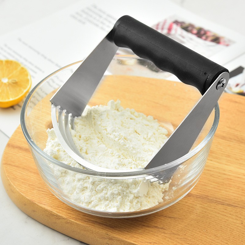 5-blade stainless steel Pastry Blender and cutters scraper baking tools with soft grip handle图5