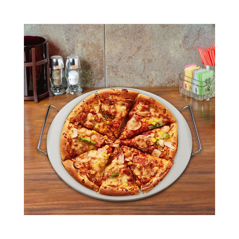 Pizza Stone Set 6 PCS, 12" Pizza Stone for Grill and Oven with 12 Inch Pizza Peel, Serving Rack图6