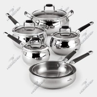 Belly sharp stainless steel cookware set