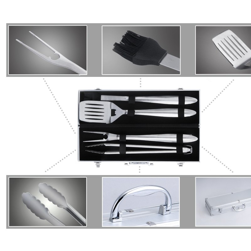 MS090-180903 4pcs BBQ Tools with Box图2